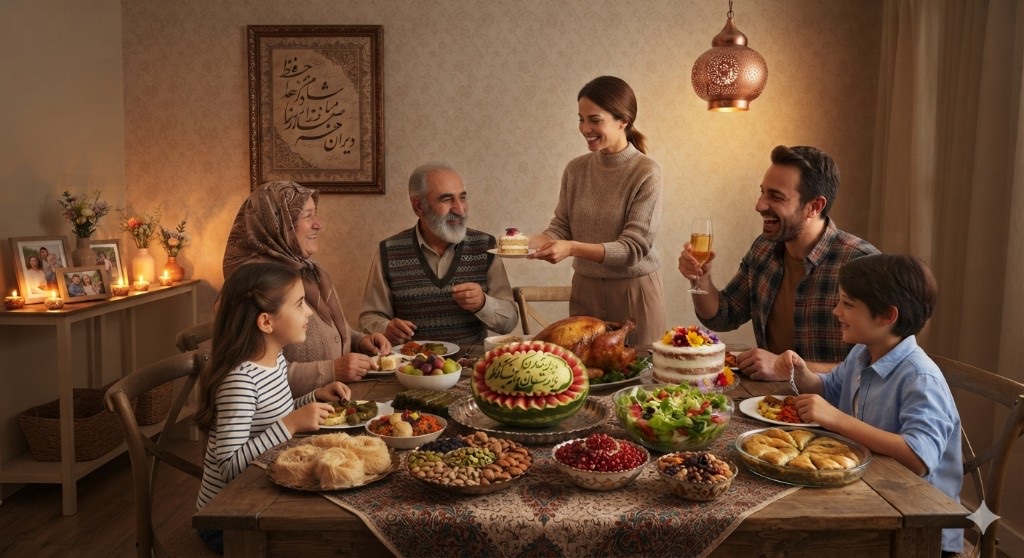 لحظه‌ای گرم از کنار هم بودن